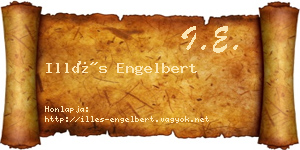Illés Engelbert névjegykártya